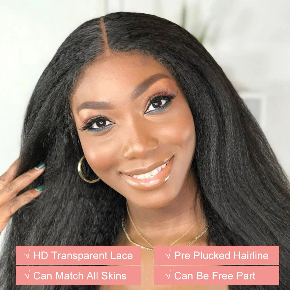 The Blowout Queen - 360 HD kinky Straight Human Hair Wig