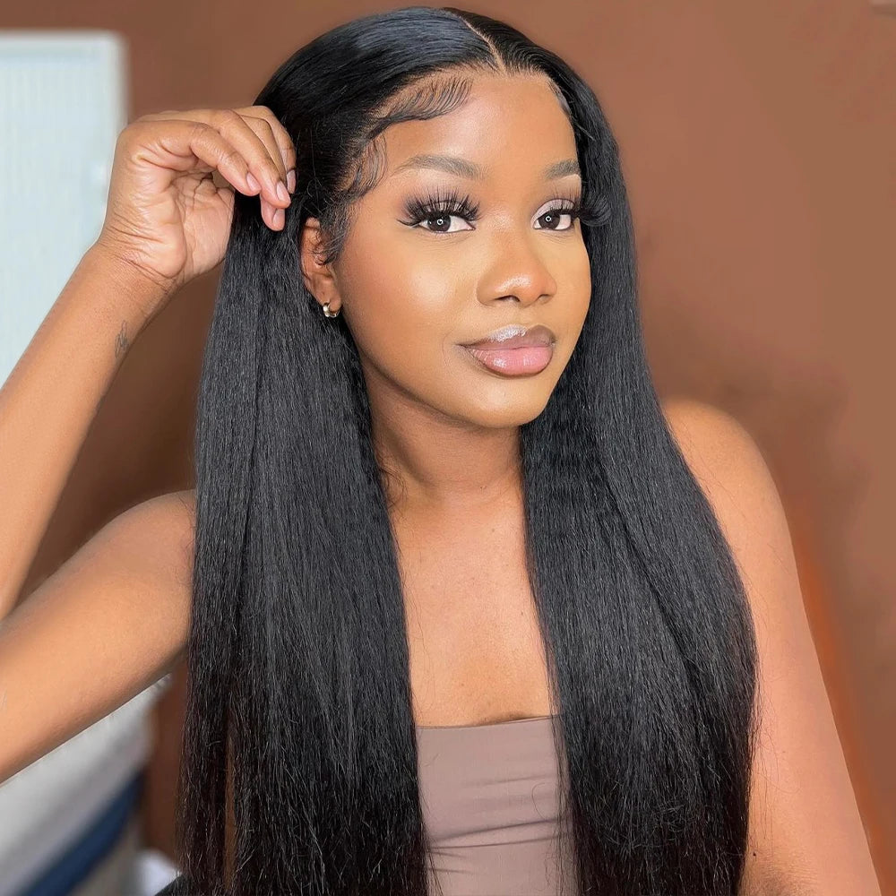 The Blowout Queen - 360 HD kinky Straight Human Hair Wig