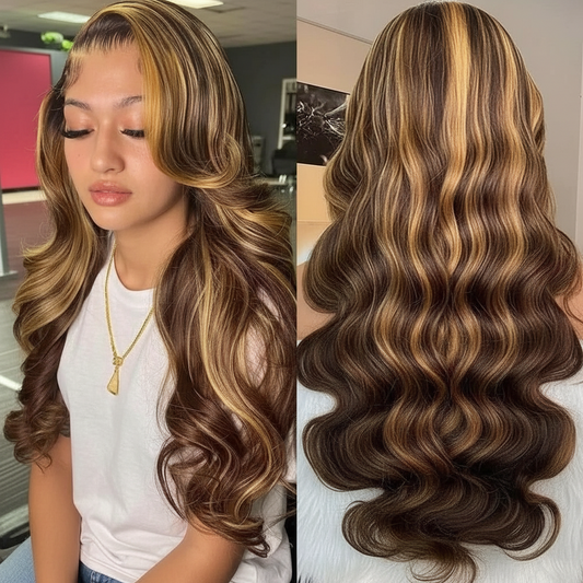 Honey Lux Highlight Body Wave Wig | Premium Caramel & Honey Blend