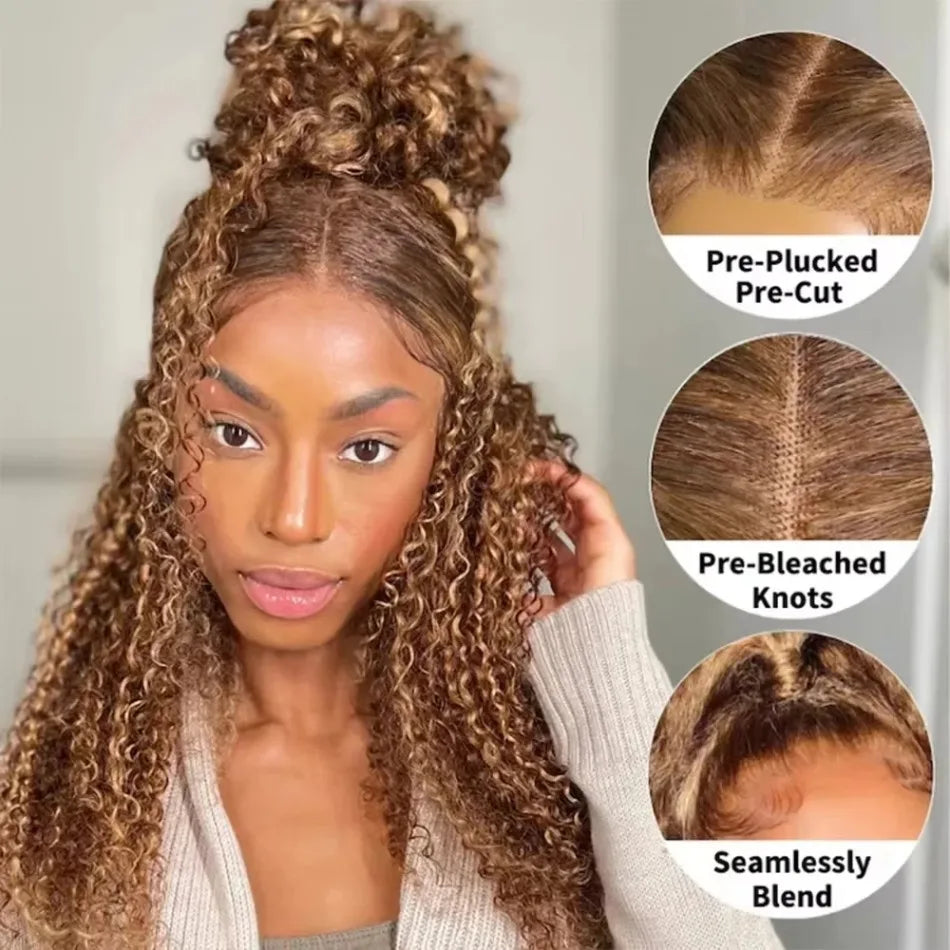Caramel Cascade -  InvisiDraw™ 360 Deep Wave Wig